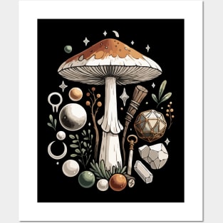 Cottagecore Aesthetic Dark Academia Aesthetic Mushroom Posters and Art